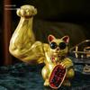 Figurine de Chat Robuste: Cadeau de bienvenue solide et porte-bonheur pour les magasins avec un ornement de caisse enregistreuse fonctionnelle