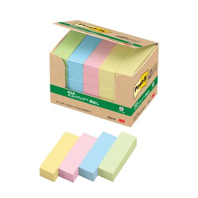 En-tête de note couleur pastel 50 x 15 mm 100 feuilles x 25 carnets Post-It 7001-K