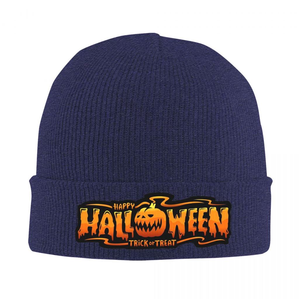 Happy Halloween Warme Strickmütze Winter Strickmütze Mütze Skullies Beanies Hip Hop Kappen für Unisex