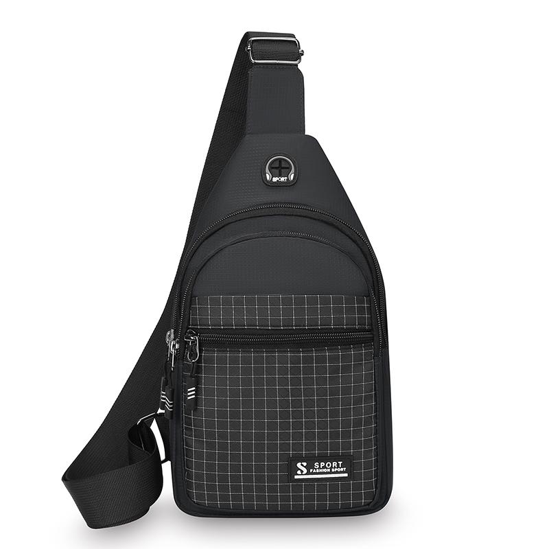 Nová multifunkční náprsní taška Pánská módní trendová taška přes rameno z oxfordské tkaniny Ležérní voděodolná taška messenger v korejském stylu Kabelka