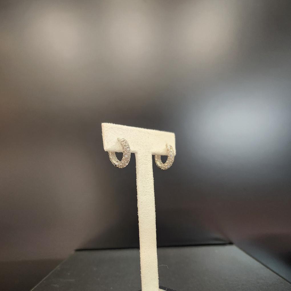 ARTRIA Ring Cubic SoE Plated One-Touch Earrings MSMERDG0001WHF