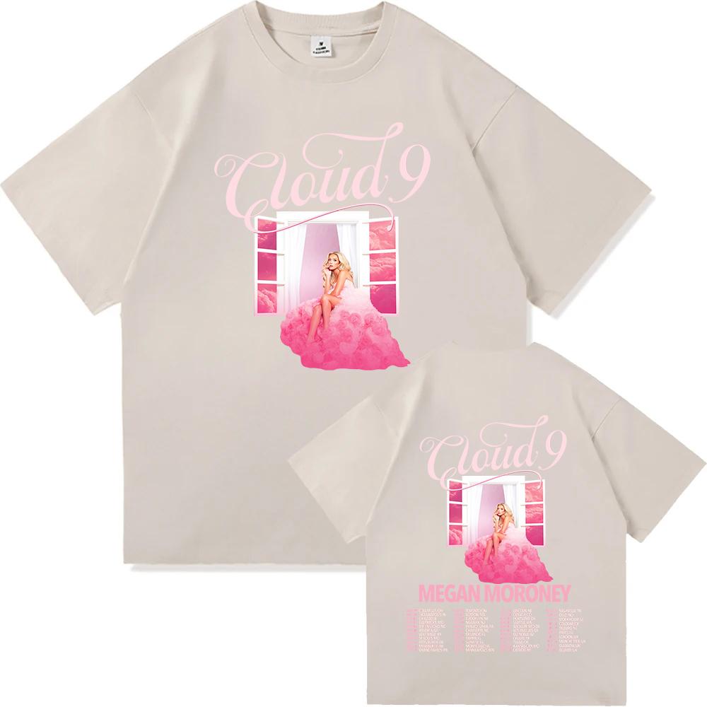 The Cloud 9 Tour 2026 T-shirt Megan Moroney Graphic Print Tshirts Summer O-neck Short Sleeve Male Tees Unisex Streetwear Merch