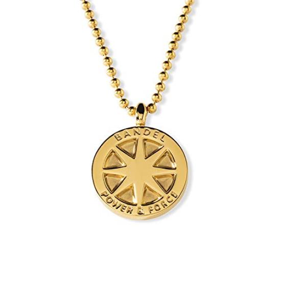 BANDEL TITAN NECKLACE Titanium Necklace Adjustable Power Japan Technology [Genuine] Length, Processing, (Gold)