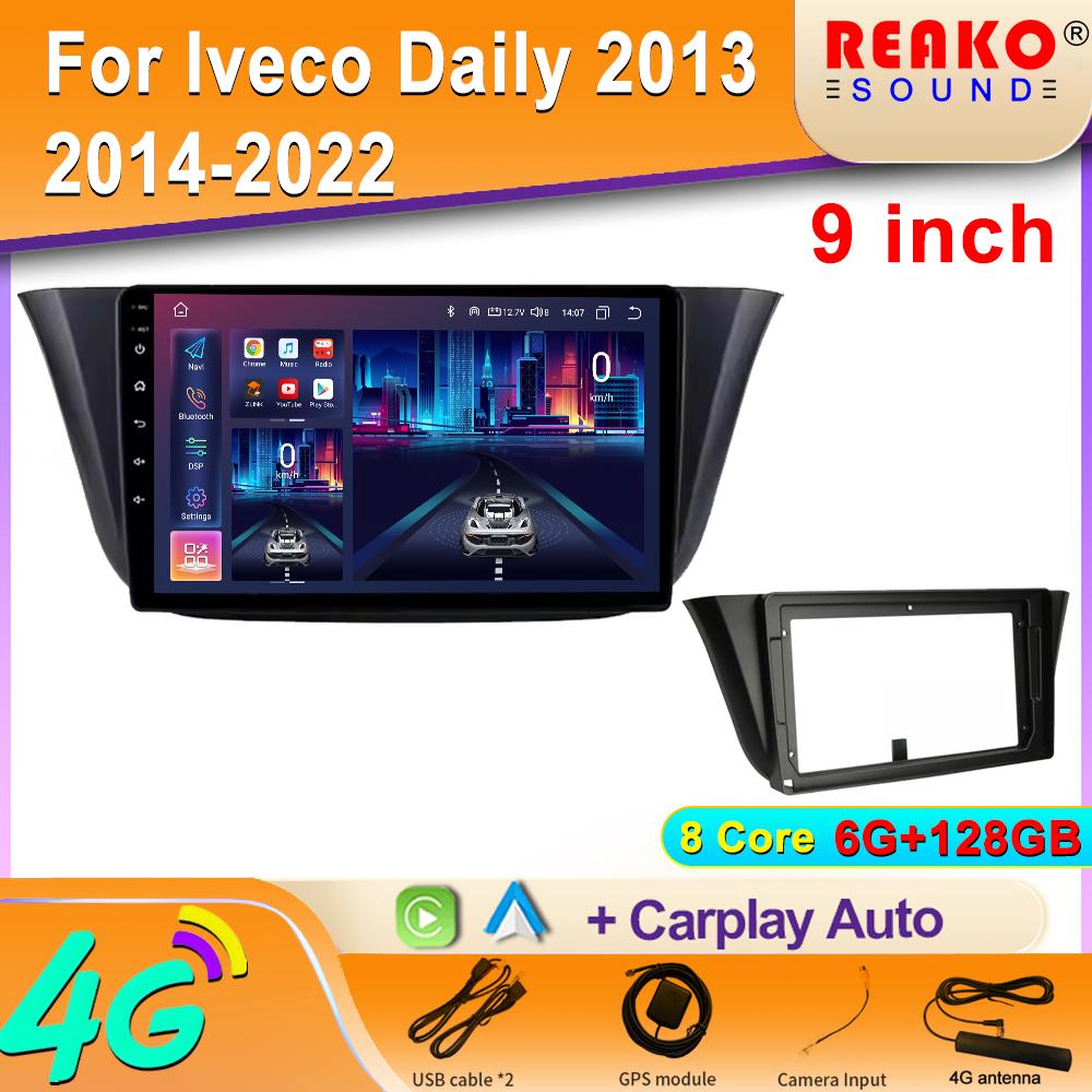 Android 2K Car Radio For Lveco Daily 2013 2014-2022 Video Multimedia Bluetooth Player Navigation 4G GPS Carplay Stereo