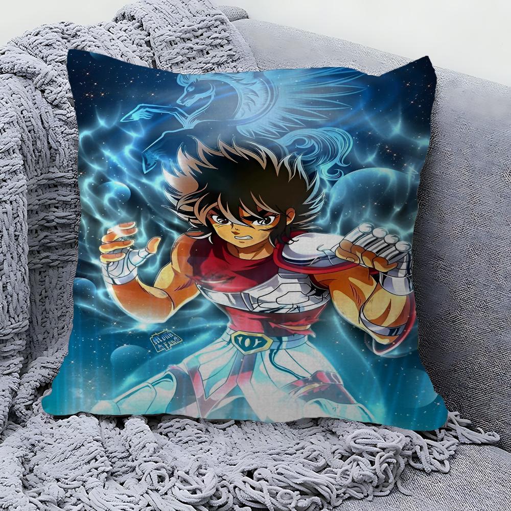 Saint Seiya 45*45cm Cushion Cover Pillow Cover Decor Pillowcase Home Pillowcase For Couch Pillow