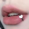 Lip Accessory Y2K Women Punk Cross Lip Nail Snake Lip Ring Heart Lip Nail Crystal Piercing Jewelry