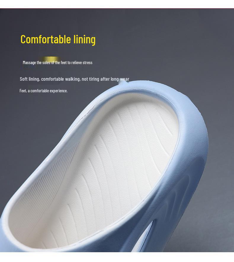 2025 Trendy Couple's Non-Slip Thick-Soled Beach Slippers: Simple, Versatile One-Strap for Indoor & Outdoor Use