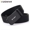 Ceinture en Nylon pour Homme Affaires Décontracté Boucle Automatique Tricotée Extérieur 3,5CM