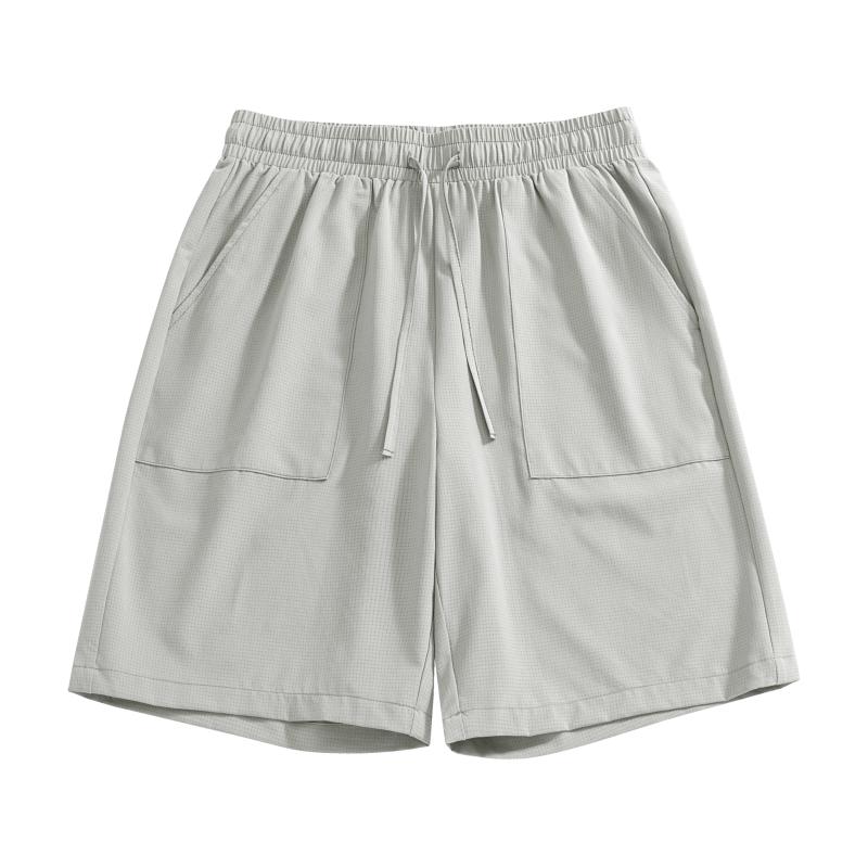 New Mens Fitness Lightweight Shorts Summer Casual Pockets Shorts Basic Solid Color Short Pants Jogging Beach Shorts Men