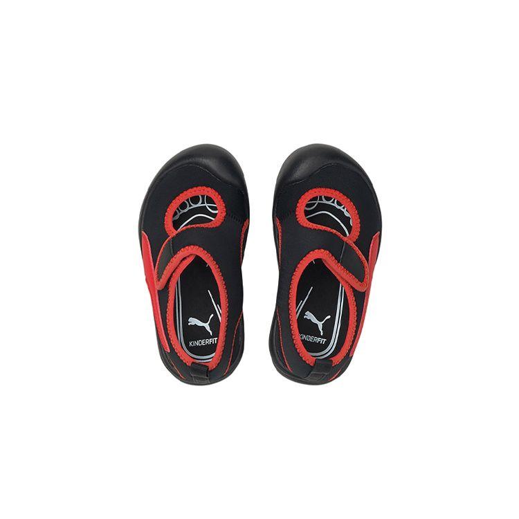 Puma Aquacat Velcro Closed Toe Flat Sports Walking Shoes Baby Shoes Black 372158-06