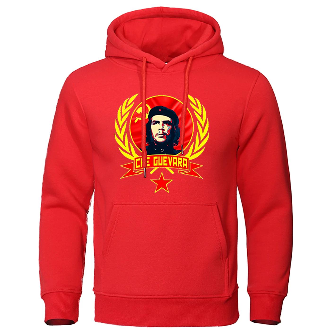 

Che Guevara 2025 New Men Rebel Cuban Guerrilla Revolution Hoodies Sweatshirts Fashion Solid Color Hooded Hip Hop Brand Tops 3XL