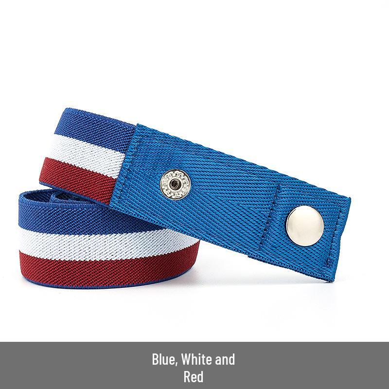 Lazy Unisex Elastic Belt: No-Tie, Seamless, Invisible Canvas Belt for Jeans