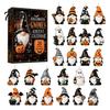 Seasonal Home Party Supplies Coastal Gnome Advent Calendar, 24Pcs Acrylic 2D Sea Glass Ornament Set Halloween Holiday Decoration with Hanging String,