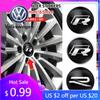 Per VW Volkswagen Jetta MK5 Golf 4pz 56mm 60mm 65mm Coprimozzo Centrale Ruota Auto Adesivo Accessori Per Volkswagen Tiguan Bora POL
