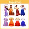 Vestido de fantasía de Encanto para niñas, disfraz de Princesa Isabela con elementos de dibujos animados