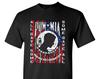 POW - MIA Flag T-Shirt / USA Veteran Marine Army Navy National Guard Military