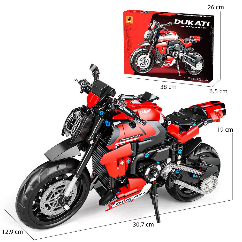 Lei Mao 1127 Harley Motorcycle Ducati Building Blocks Model Toy - Hot Selling for Boys