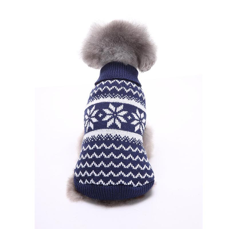 Festive Dog Sweaters: Snowflake, Christmas, Halloween, and Elk Designs