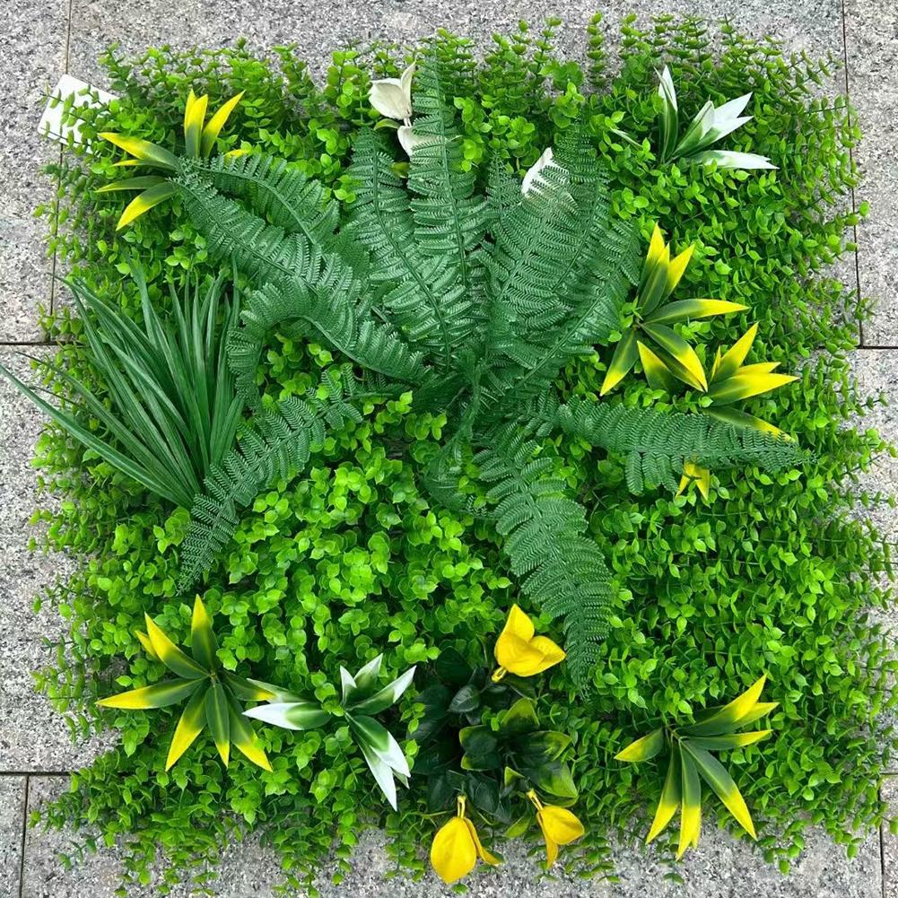 50*50CM Flower Plant Wall Panels UV Realistic Indoor Outdoor Garden Decor