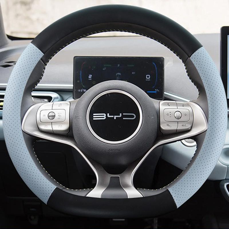 Car Steering Wheel Cover Wrap for BYD DOLPHIN MINI Braid On Steering-Wheel Cover Holder Handbar Protector Auto Cute Accessories