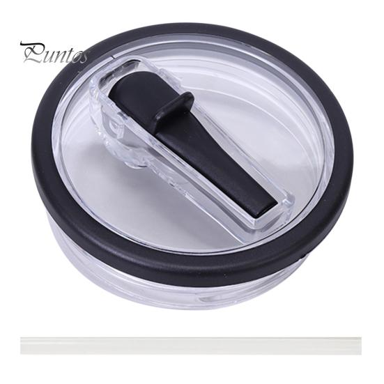 

Сменная крышка стакана на 40 унций, герметичная соломенная крышка, устойчивая к разливу крышка чашки, многоразовая защита от брызг для чашки ледяного бара, домашние путешествия чёрный