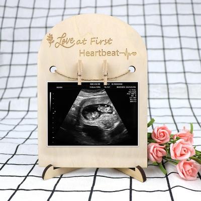 Ultrazvukový rám na fotku miminka Sonogramový rámeček Těhotenský dárek Oznámení o miminku Suvenýr Pro páry Nové maminky Tatínka
