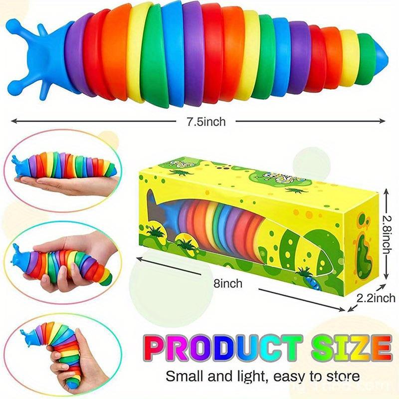 Hračka Fidget Slug Toy – Zlepšete sílu zápěstí a uvolněte stres, hračky pro smysly, vzdělávací hračky a dětské hračky uvolňující stres