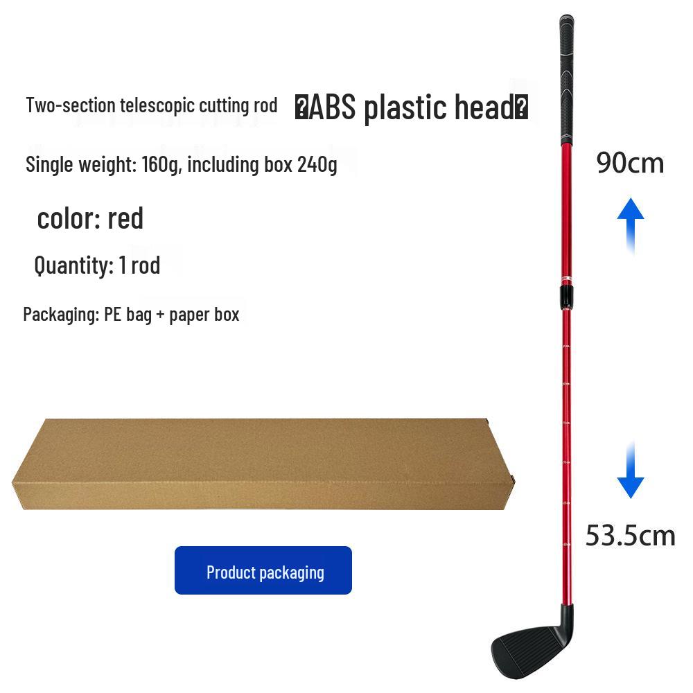 Teleskopická třísekční golfová hůl pro cvičení v hale i venku