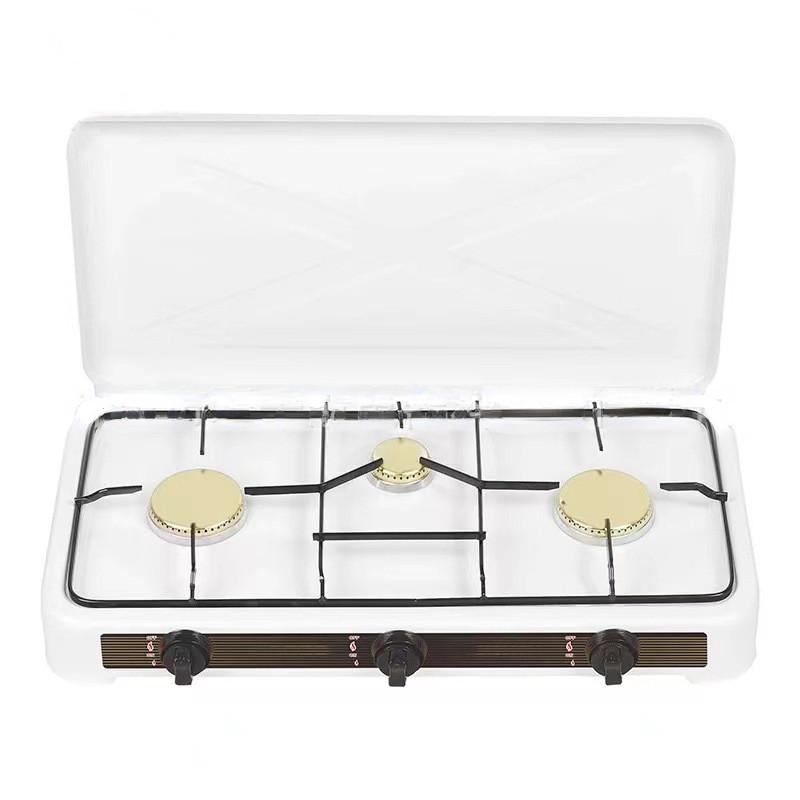 Desktop Portable Gas Cooker European Style Simple 3-head Small Stove Household Cooking Utensils Gas Stove