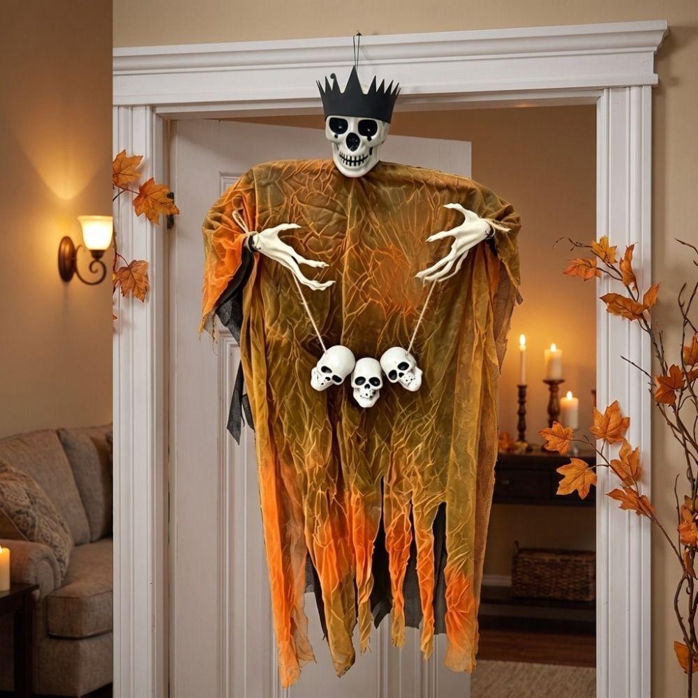 Skull Props Halloween Decoration Pendant Haunted House Decoration  Halloween Party