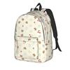 Rilakkumas  Cartoon Backpack for Men Women Teenage Student Work Daypack  Laptop Canvas Bags Outdoor