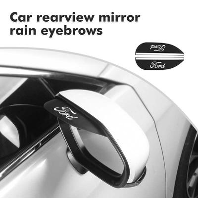 For Fiesta Ranger Mondeo Escape Ecosport Fusion Explorer 2pcs Car Rearview Mirror Rain Eyebrow Protector Stickers