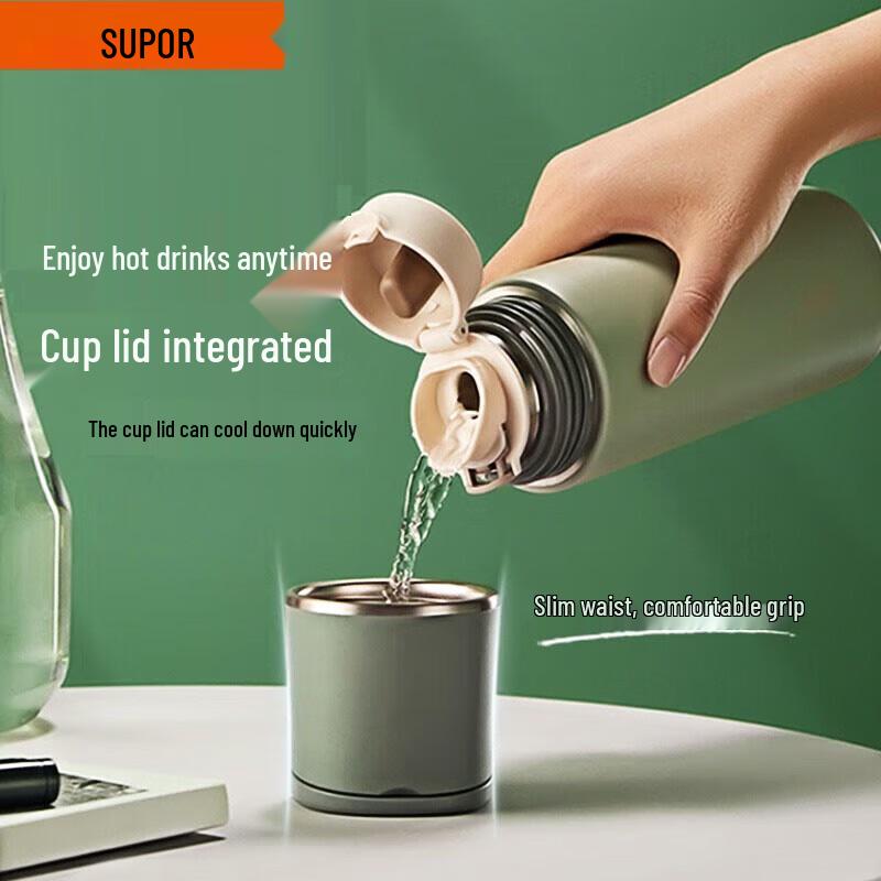Supor 316L Stainless Steel Portable Insulated Bottle 500ml