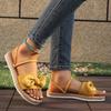 Bow Flats Women Slippers Casual Summer New Woman;s Sandals 2025 Trend Cozy Flip Flops Walking Dress Knitting Mujer Zapatillas