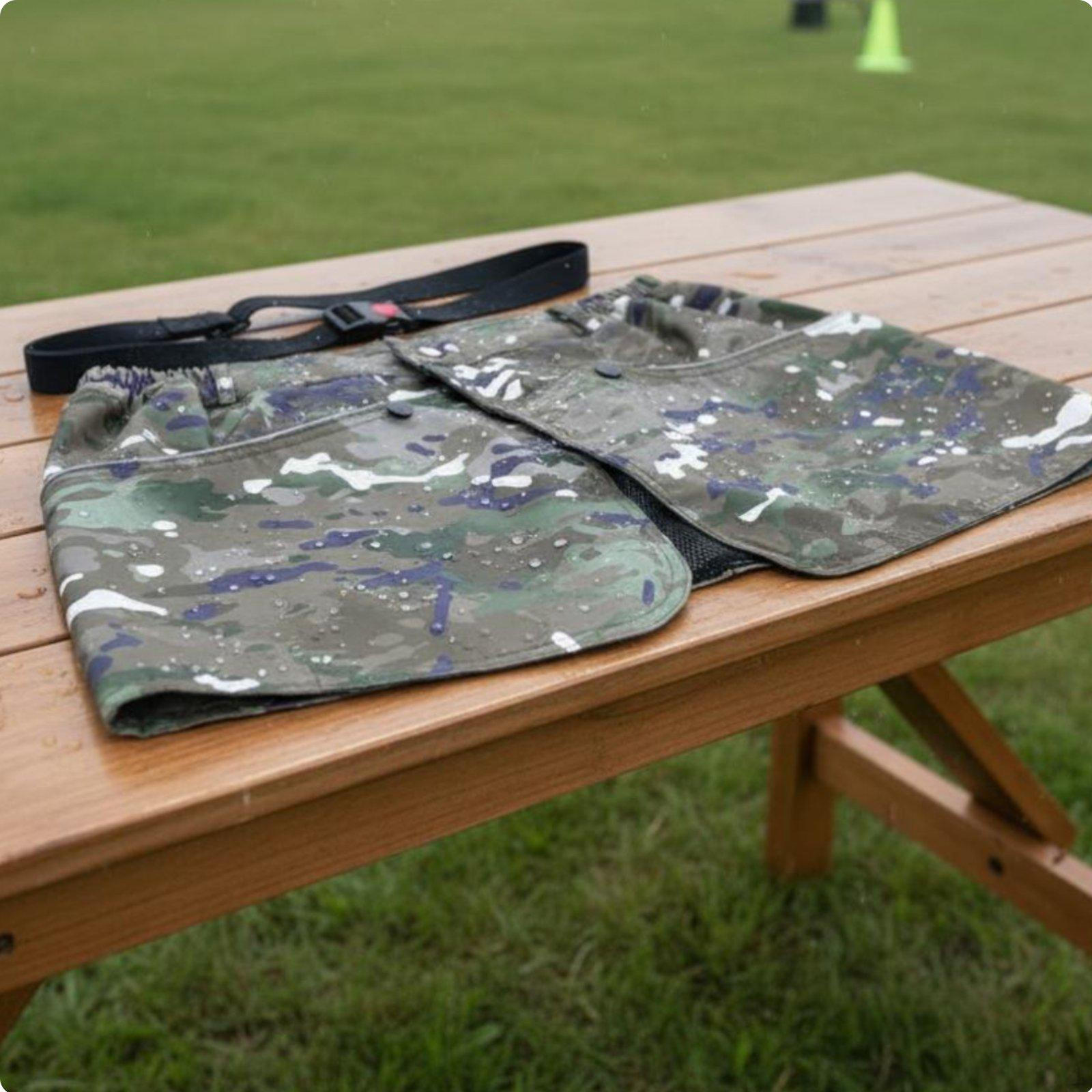 Dog Training Apron Skirt Waterproof Utility Waist ScratchResistant Multiple Pockets Handler s Jungle Camouflage