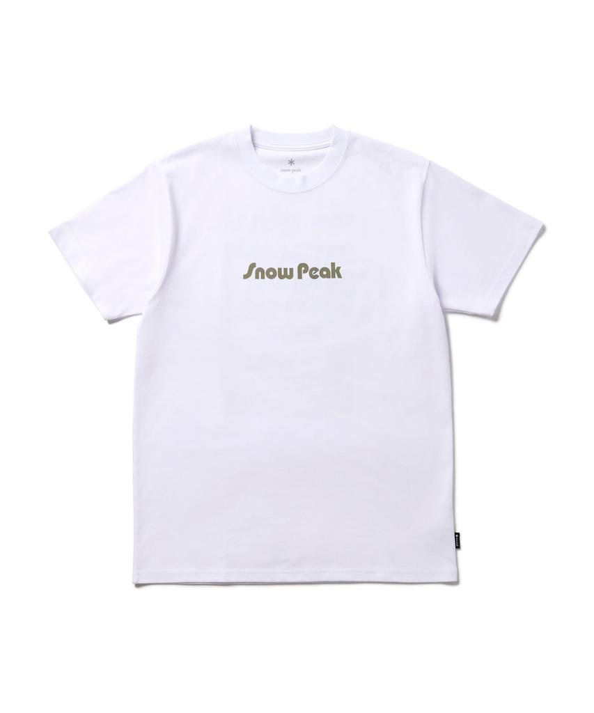 Snow Peak Unwind T-Shirt, Size L, White, TS-25SU105, Perfect for Festivals, Camping, and Outdoor Activities