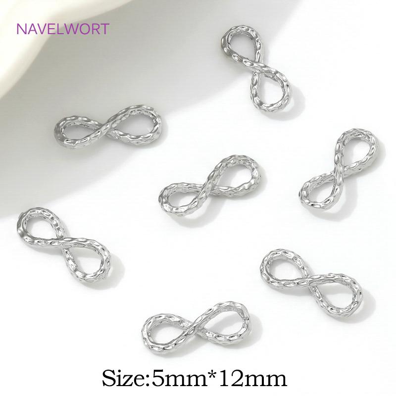 

18K Gold Plated 8 Shape Bracelet Connector,Jewelry End Connectors,Brass Spacer Beads Bar Connector DIY Jewelry Making Supplies 4 piece