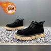 Winter shoes new velvet warm cotton shoes frosted leather high-top British style platform casual board shoes