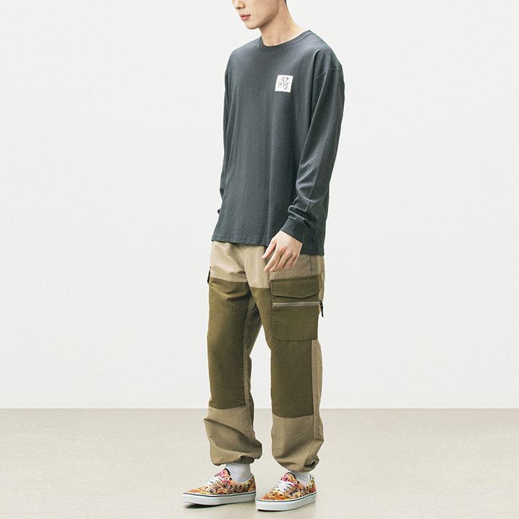 Vans X Duyanaizi Collaboration Fun Pattern Long Sleeve T-Shirt Men Tops Gray VN0A5F421O7