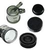 Universal Motorcycle Brake Fluid Reservoir Rear Master Cylinder Tank Oil Cup with Pipe Bracket For Honda Suzuki and Most
