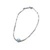 NK-37 Polygon Fragmented Silver Necklace: Women's Light Luxury Clavicle Choker - New High-End Style