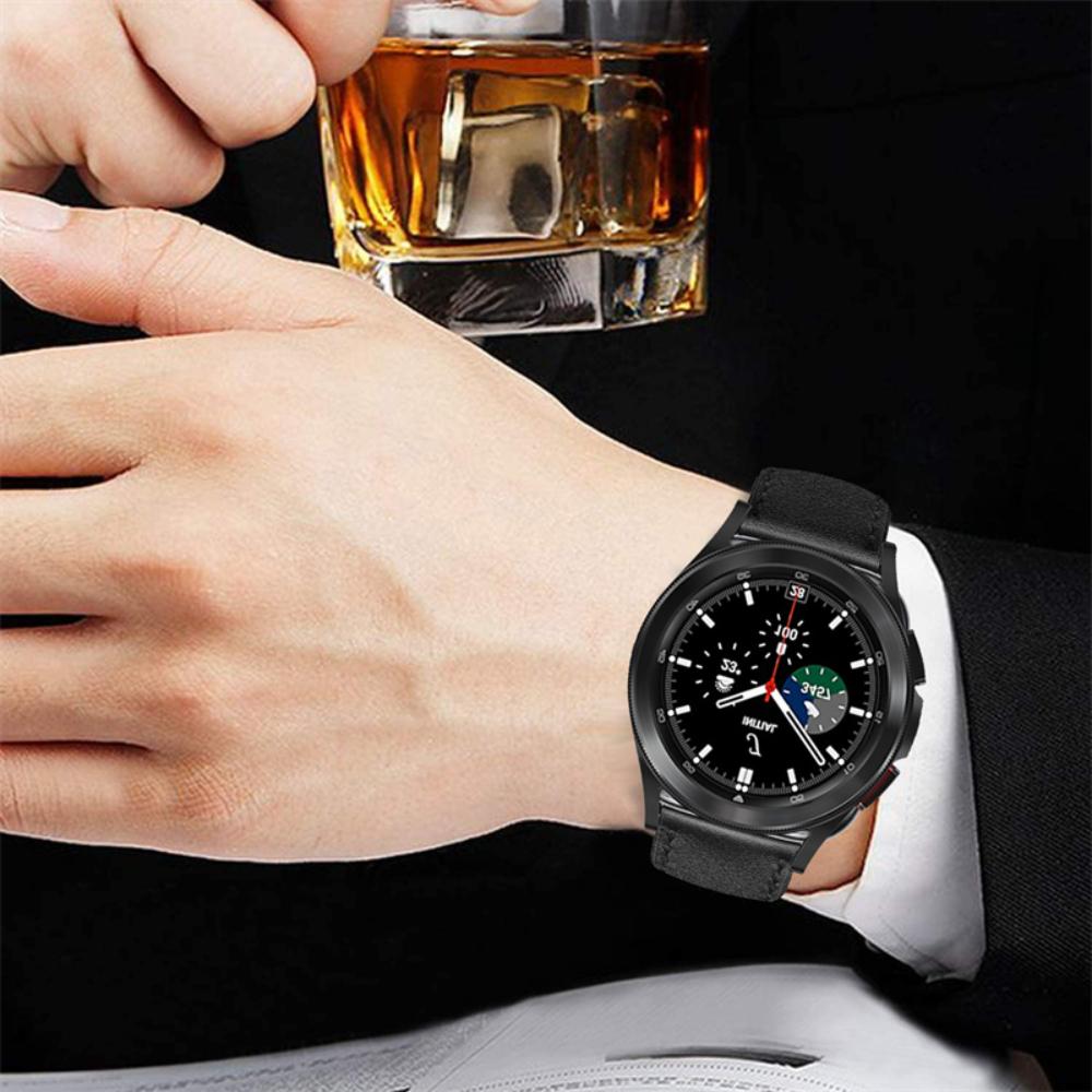 20mm 22mm Leather Strap for Samsung Galaxy Watch 7/6/5/pro/4/Classic 44mm 40mm Bracelet Belt Huawei GT-6-5-4-3-2-Pro 46mm Strap