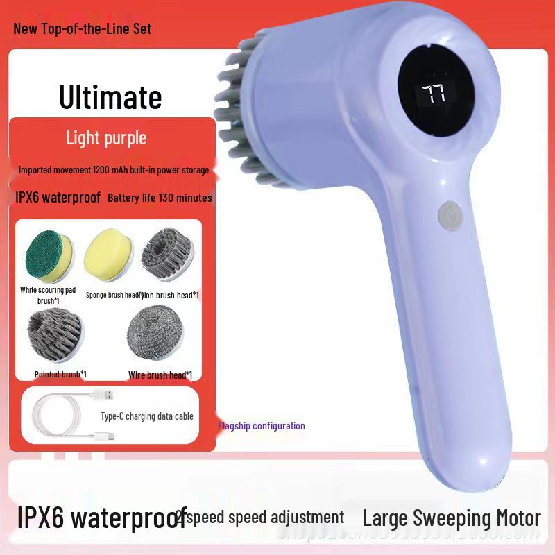 Wireless Multifunctional Electric Shoe and Cleaning Brush for Household Use