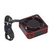 RC Car ESC Heatsink Fan, Lightweight RC Car Motor Cooling Fan, Aluminum and Plastic, DC 5-9V (Red)