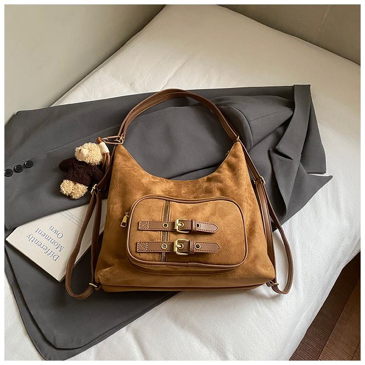 Leisure commuting large-capacity tote bag women's 2025 new Korean version of fashion trend backpack versatile messenger bag