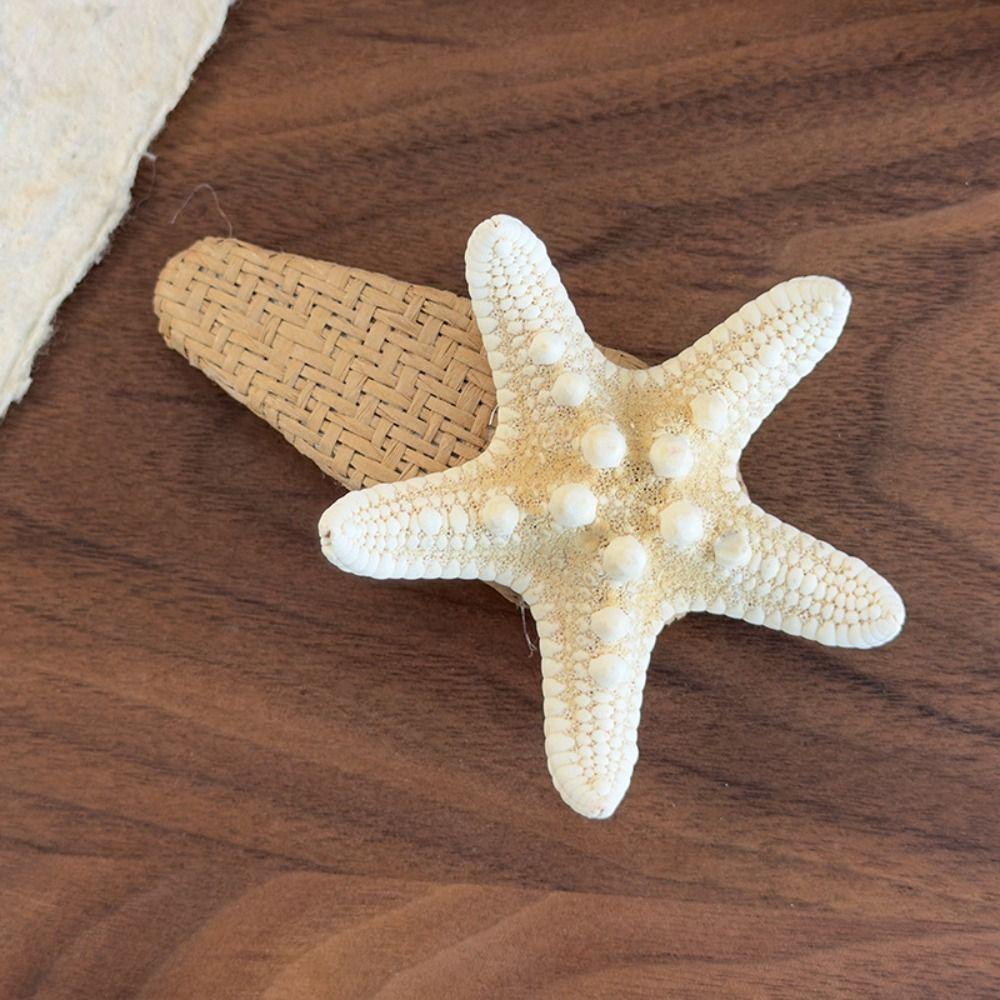 Summer Sea Star Hairpin Korean Style Sweet Bangs Clip Elegant Starfish Hair Clip  Hair Accessories