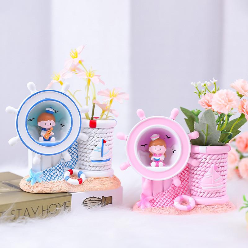 Mediterranean Penholder New Light Creative Night Light Aaa Battery Power Supply