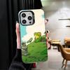 Cute Cartoon Frog Soft Phone Case for iPhone 15 16 17 Pro Max 17Air 16E 14 Plus 13 12 Mini Shockproof Cover Back Shell