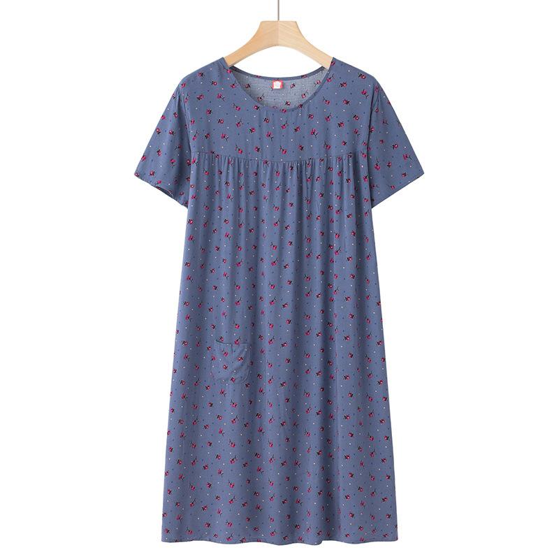 Vêtements de nuit d'âge moyen pour personnes âgées, vêtements d'intérieur à manches courtes, vêtements de nuit d'été pour personnes âgées, robes d'intérieur amples