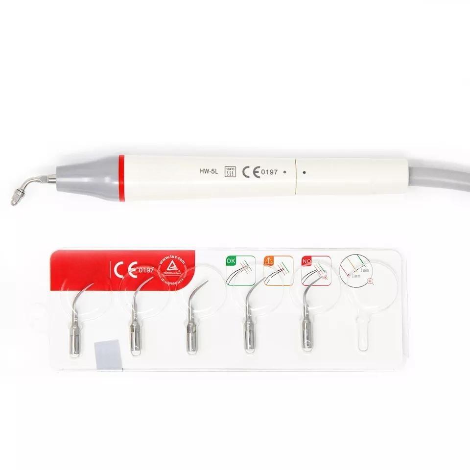 UDS-P LED Scaler Ultrasonic Dental HW-5L Handpiece Dental Ultrasound Teething Cleaning Portable Dental Equipment